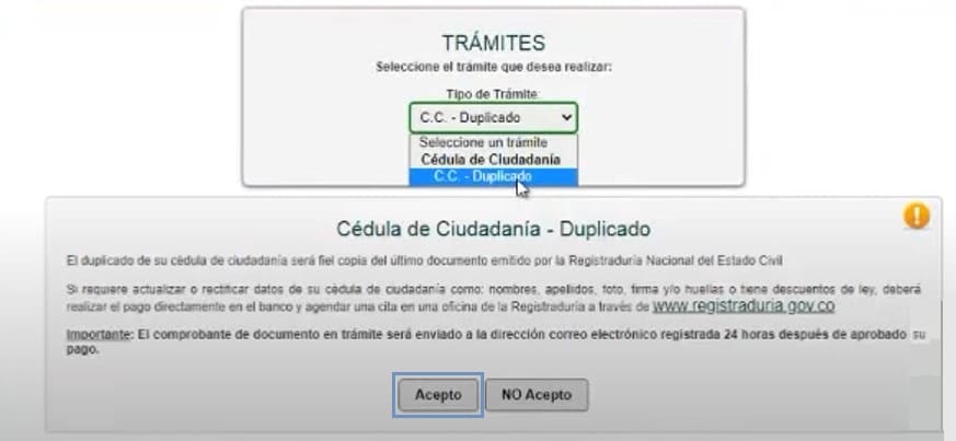 cómo sacar duplicado de cédula de ciudadanía