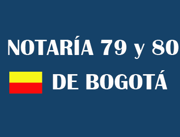 notaría 79 y 80 Bogotá